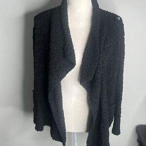 Bobeau Black Womens Sweater Cardigan Small Petite